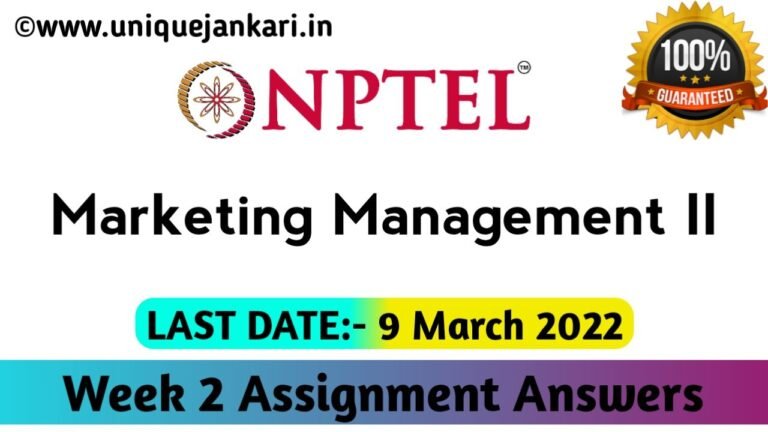 Marketing Management II Assignment 2 Answers 2022