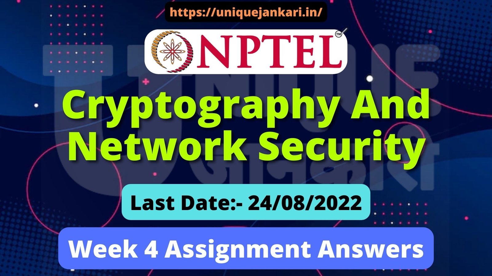 nptel cryptography and network security assignment answers