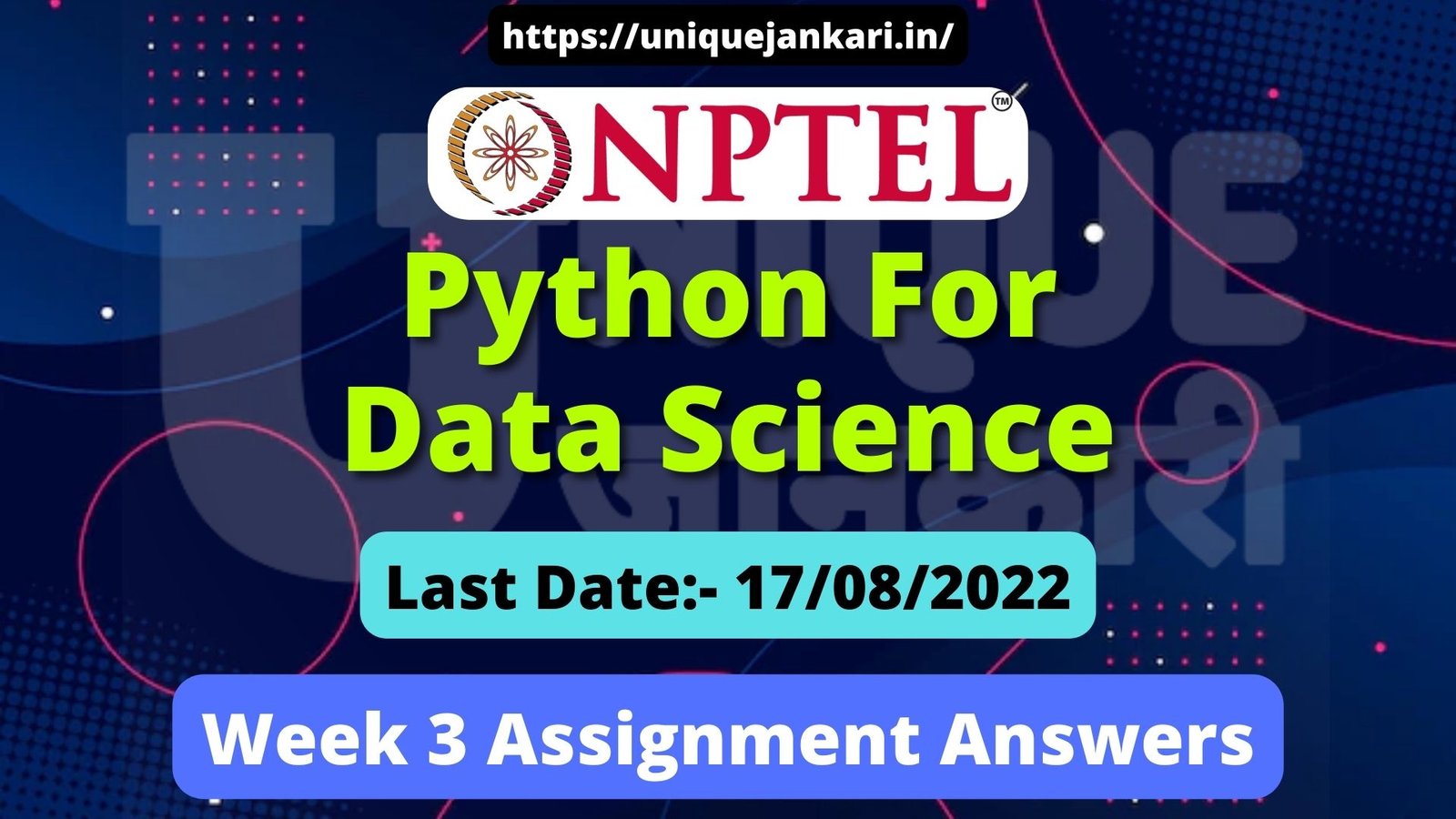 nptel python for data science assignment 3 answers 2023