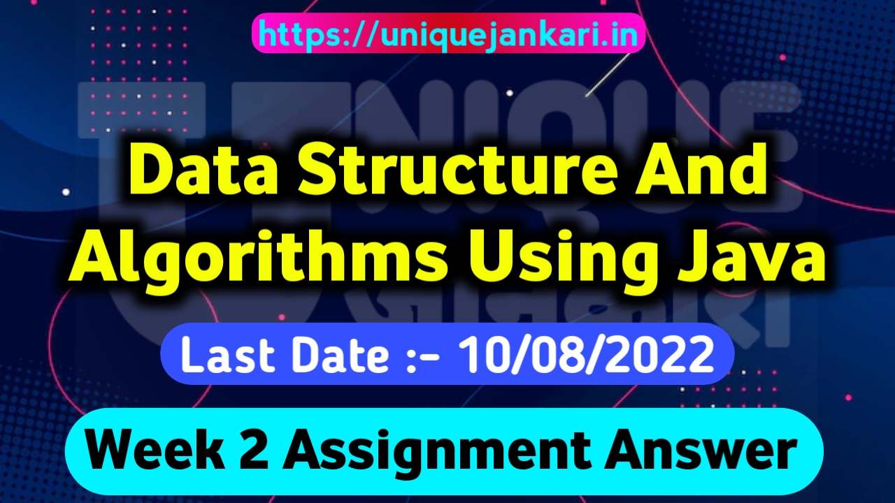 Data Structure And Algorithms Using Java Assignment 2 Answers 2023