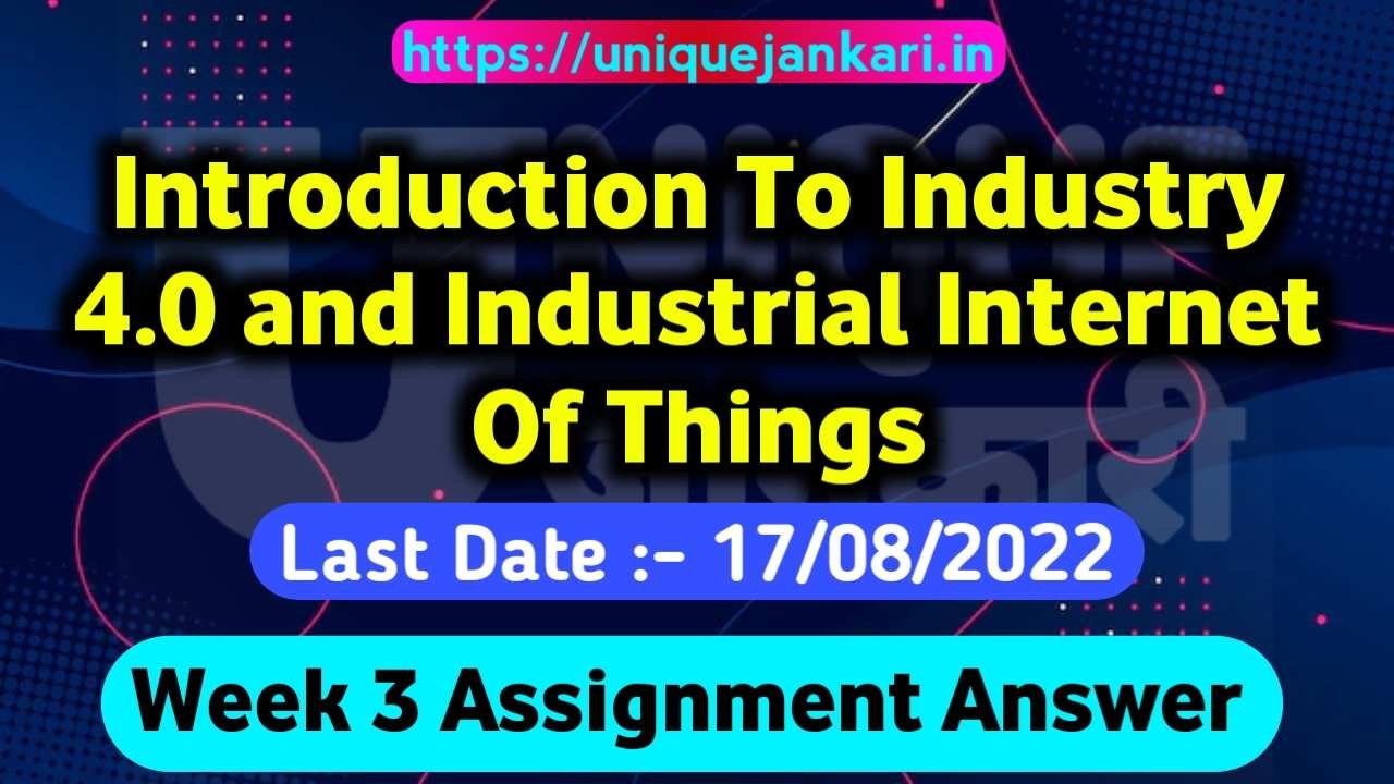 nptel introduction to internet of things assignment 3 answers 2023